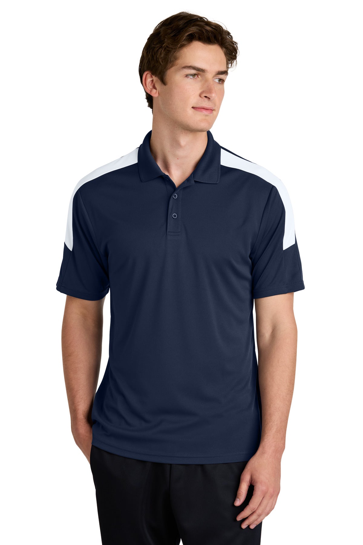 Sport-Tek Competitor United Polo - True Navy/ White