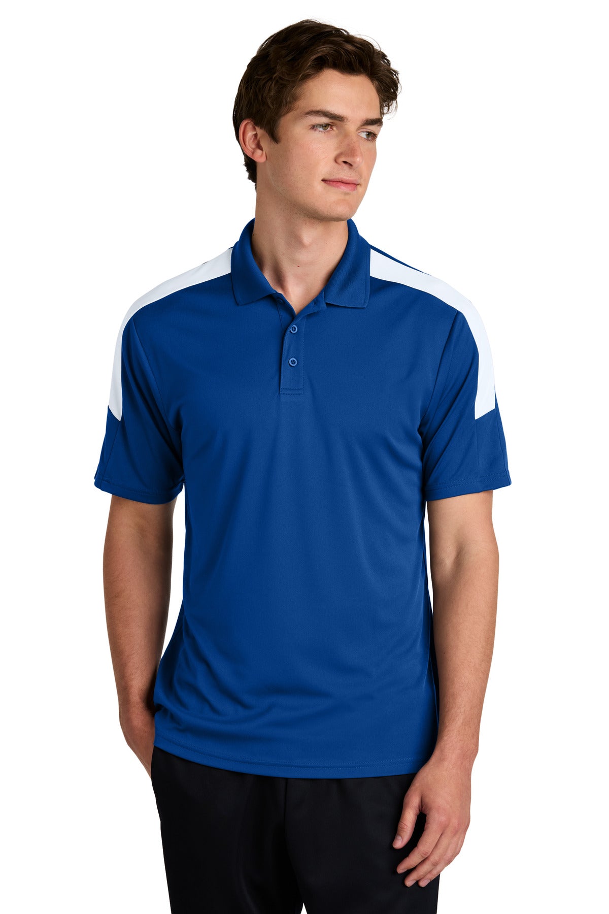 Sport-Tek Competitor United Polo - True Royal/ White