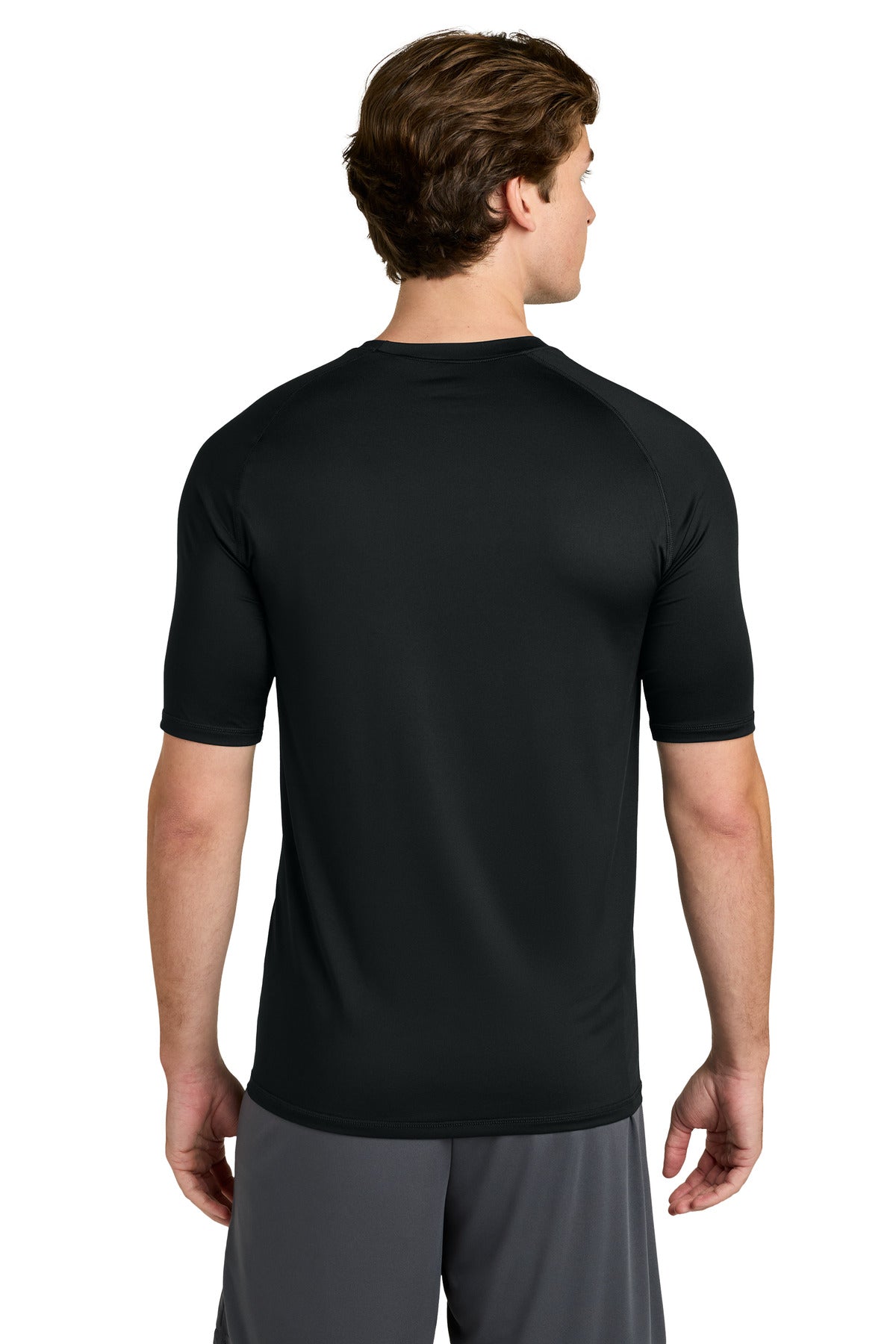 Sport-Tek PosiCharge Compression 1/2-Sleeve Tee - Black