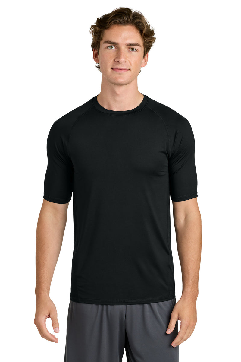 Sport-Tek PosiCharge Compression 1/2-Sleeve Tee - Black