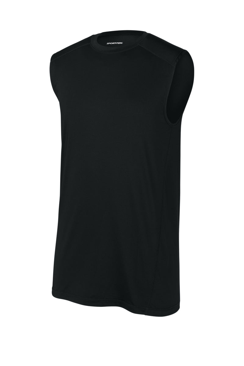 Sport-Tek PosiCharge Compression Sleeveless Tee - Black