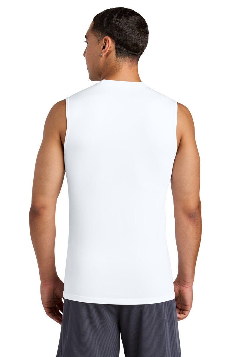 Sport-Tek PosiCharge Compression Sleeveless Tee - White