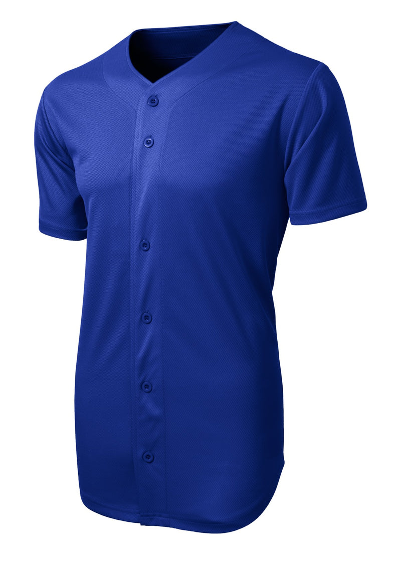 Sport-Tek PosiCharge Tough Mesh Full-Button Jersey - True Royal