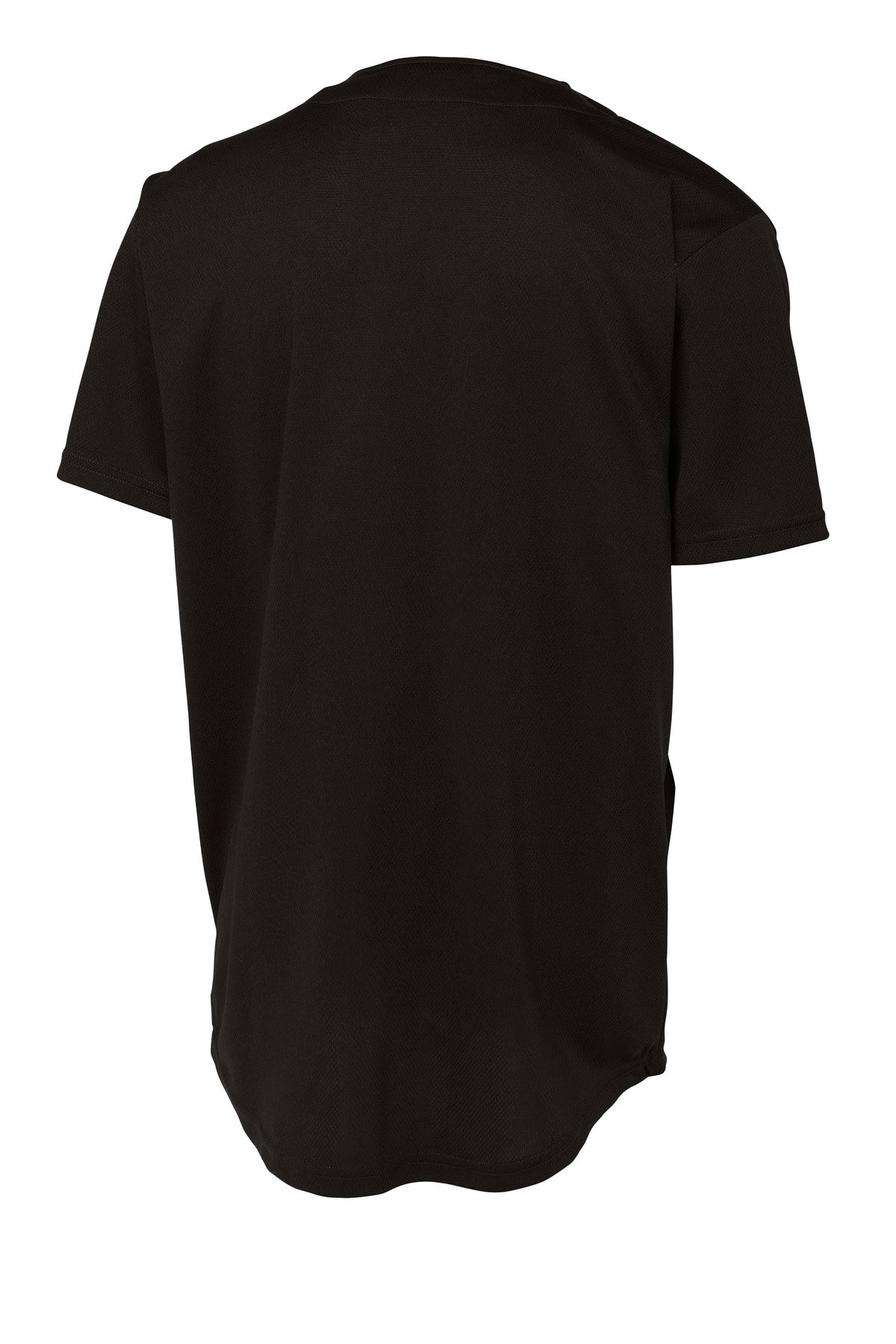 Sport-Tek PosiCharge Tough Mesh Full-Button Jersey - Black