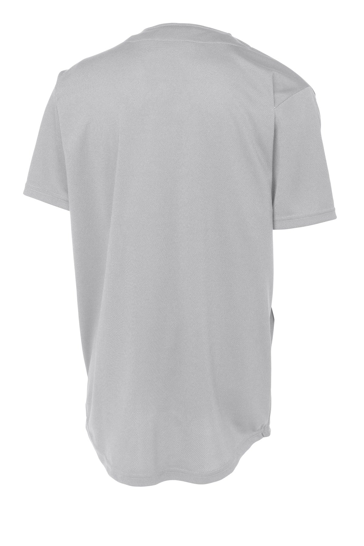Sport-Tek PosiCharge Tough Mesh Full-Button Jersey - Silver