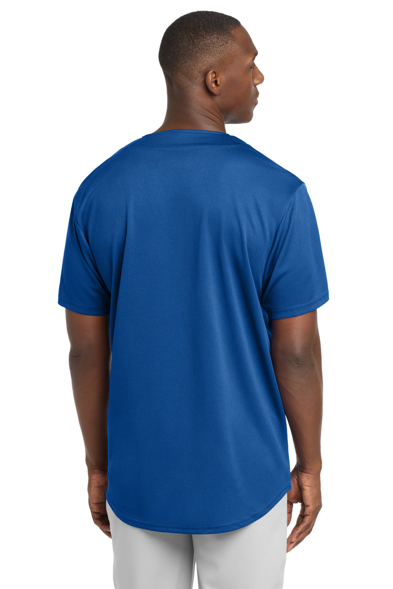 Sport-Tek PosiCharge Tough Mesh Full-Button Jersey - True Royal