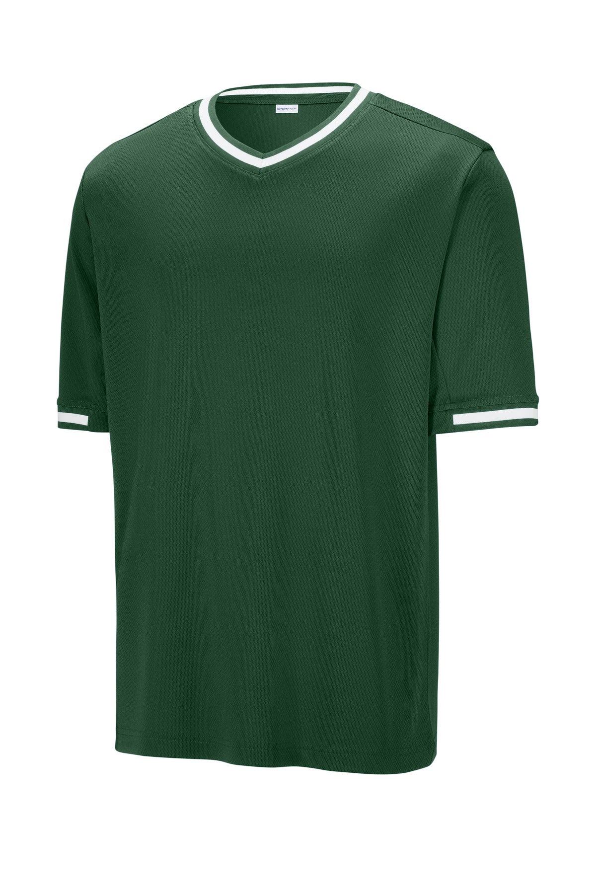 Sport-Tek Tough Mesh V-Neck Baseball Jersey - Forest Green