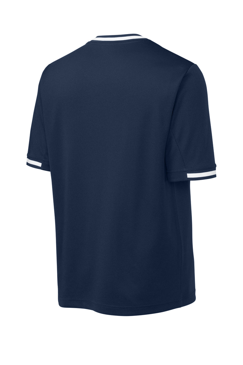 Sport-Tek Tough Mesh V-Neck Baseball Jersey - True Navy