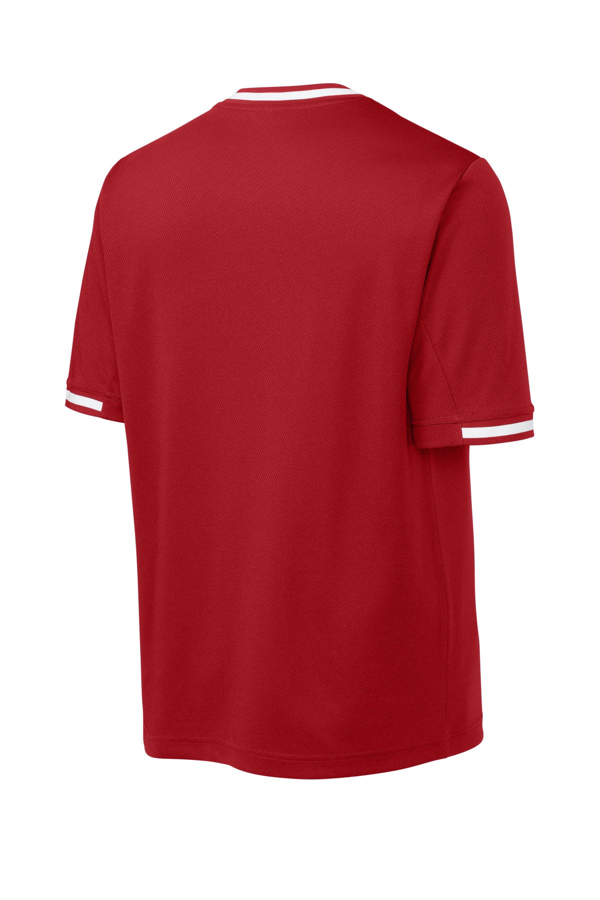 Sport-Tek Tough Mesh V-Neck Baseball Jersey - True Red