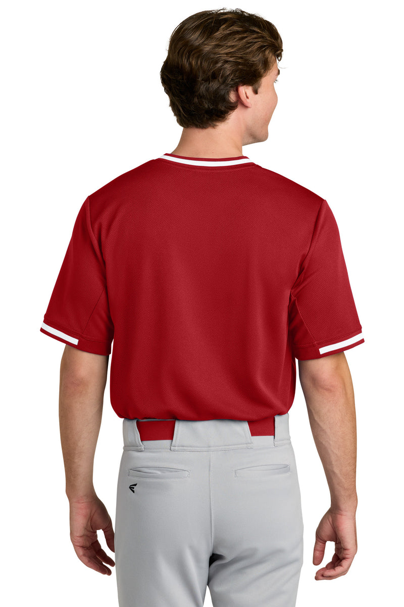 Sport-Tek Tough Mesh V-Neck Baseball Jersey - True Red