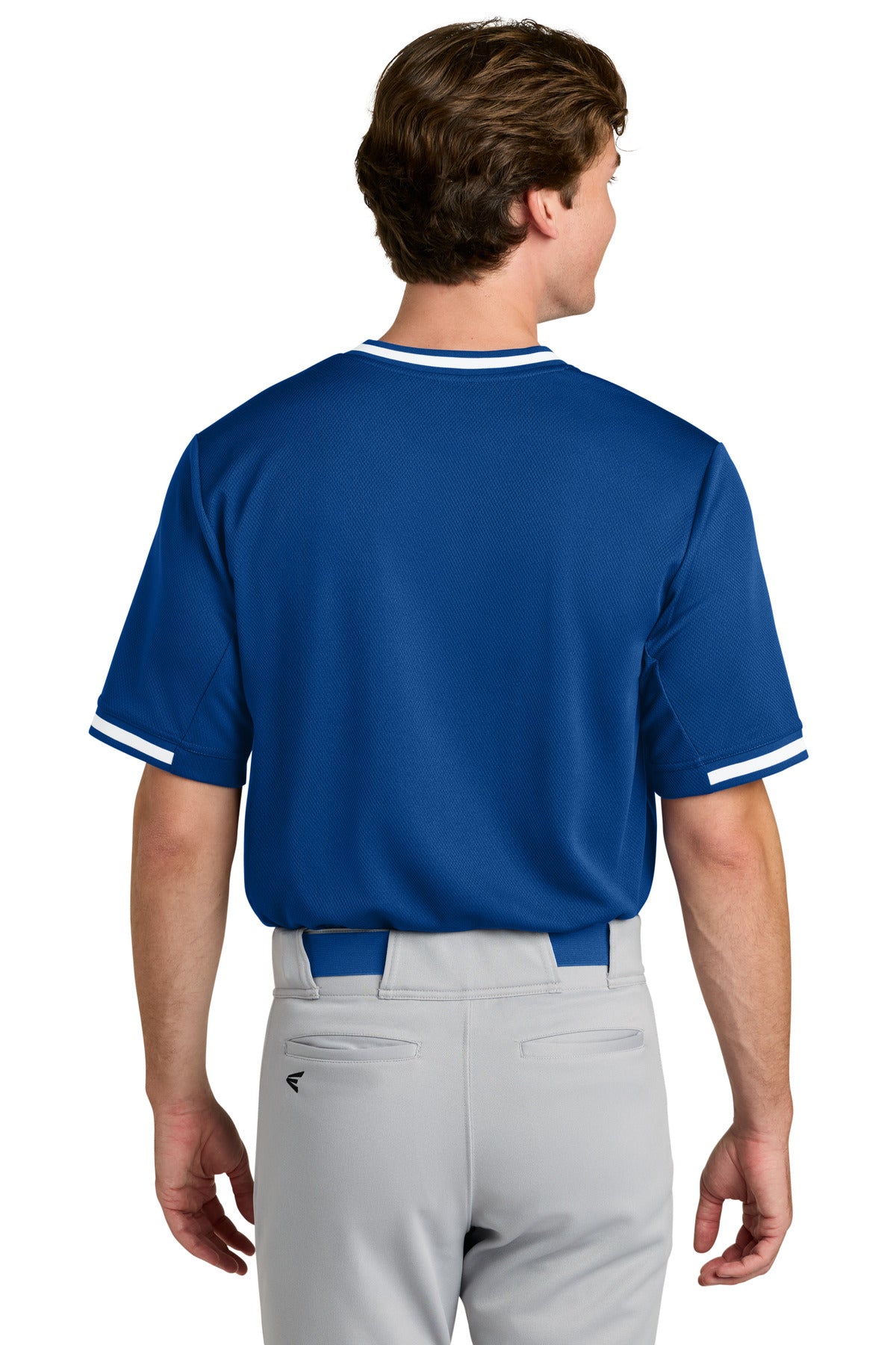Sport-Tek Tough Mesh V-Neck Baseball Jersey - True Royal