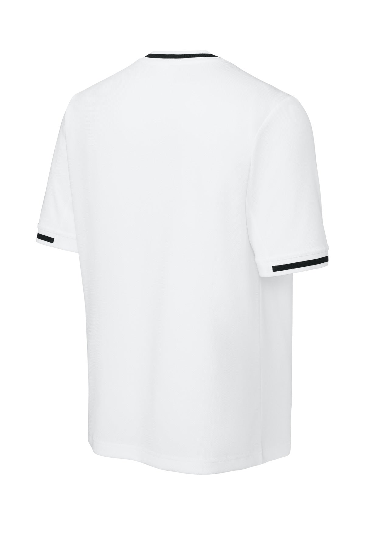 Sport-Tek Tough Mesh V-Neck Baseball Jersey - White