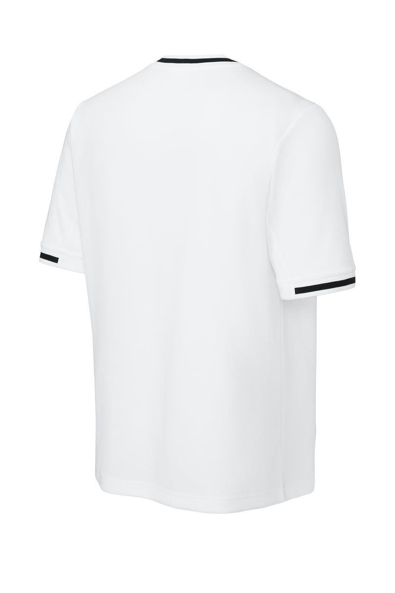 Sport-Tek Tough Mesh V-Neck Baseball Jersey - White