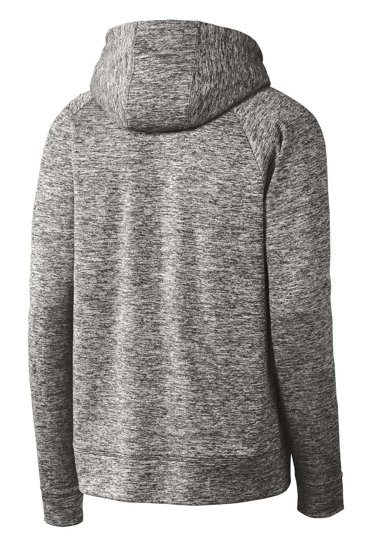 Sport-Tek PosiCharge Electric Heather Fleece Hooded Pullover - Black Electric