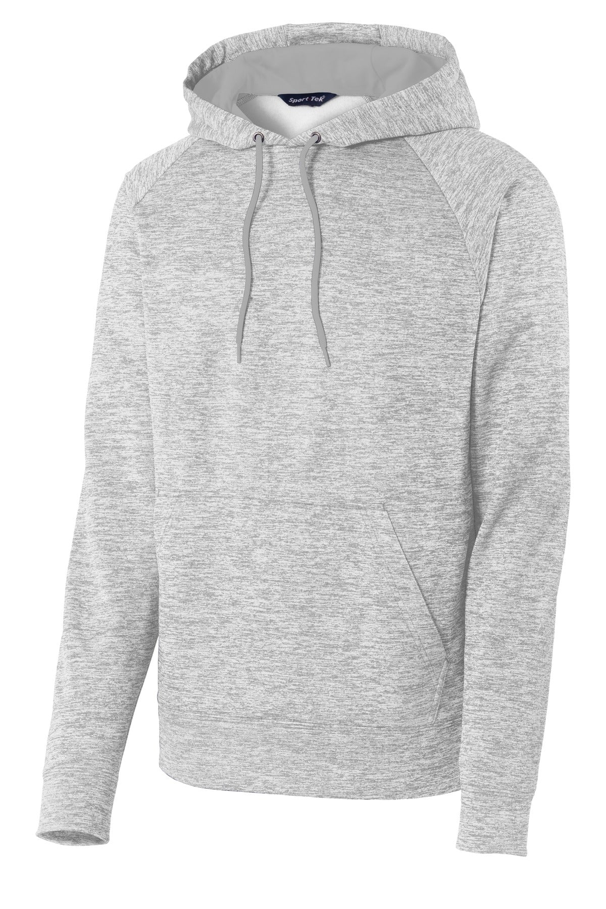 Sport-Tek PosiCharge Electric Heather Fleece Hooded Pullover - Silver Electric