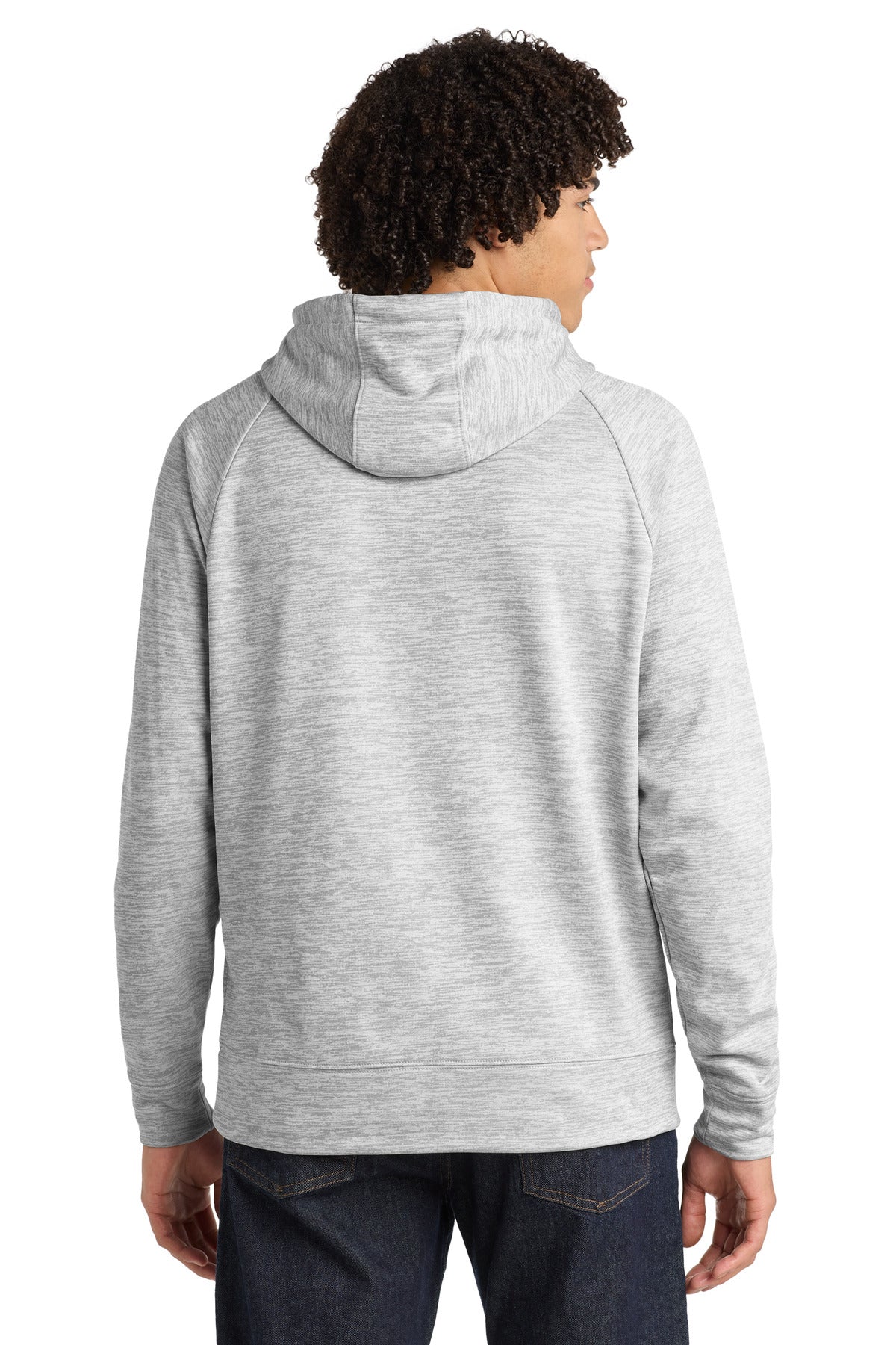 Sport-Tek PosiCharge Electric Heather Fleece Hooded Pullover - Silver Electric