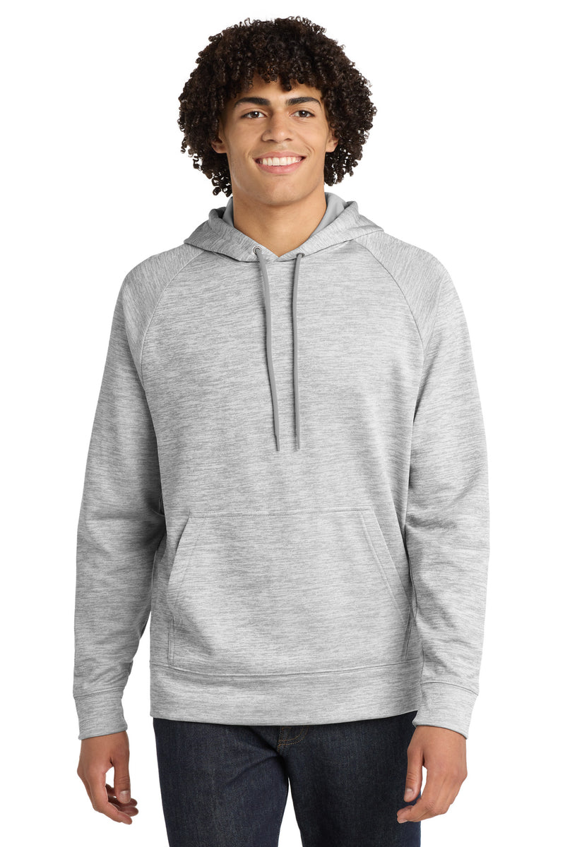 Sport-Tek PosiCharge Electric Heather Fleece Hooded Pullover - Silver Electric