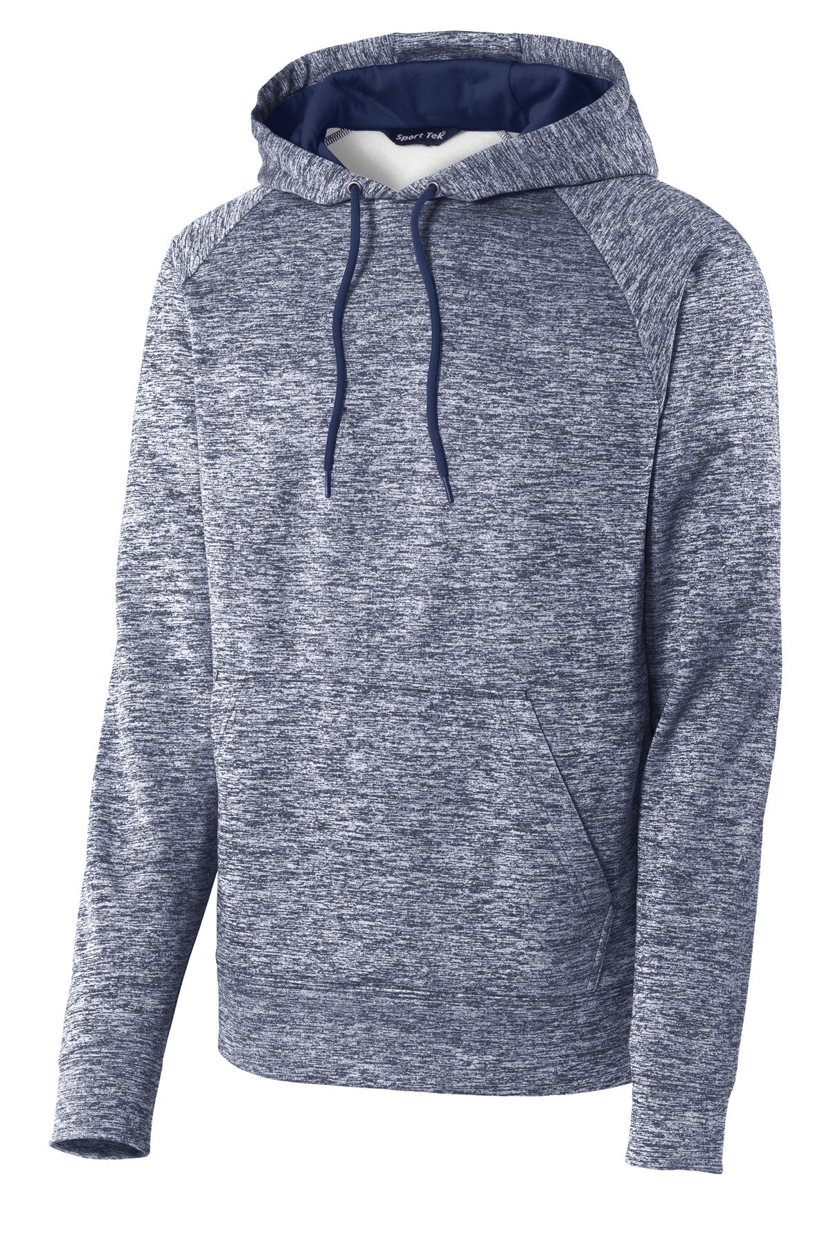 Sport-Tek PosiCharge Electric Heather Fleece Hooded Pullover - True Navy Electric