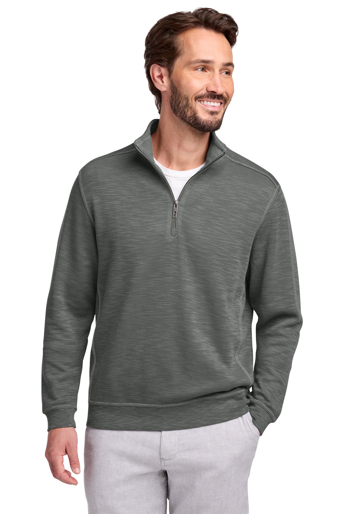 Tommy Bahama Tobago Bay 1/2-Zip - Cave Grey