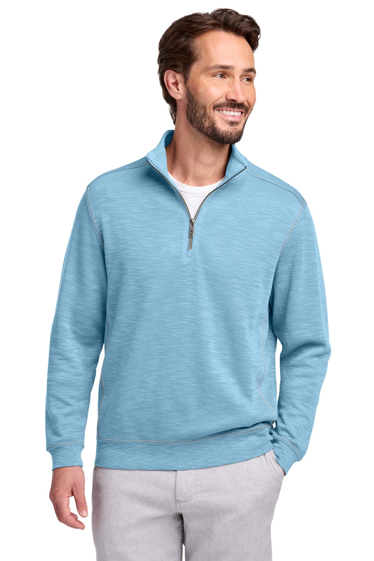 Tommy Bahama Tobago Bay 1/2-Zip - Light Sky Blue