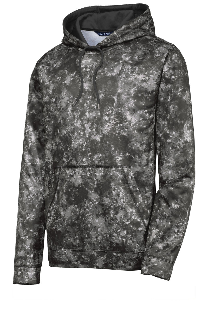 Sport-Tek Sport-Wick Mineral Freeze Fleece Hooded Pullover - Black