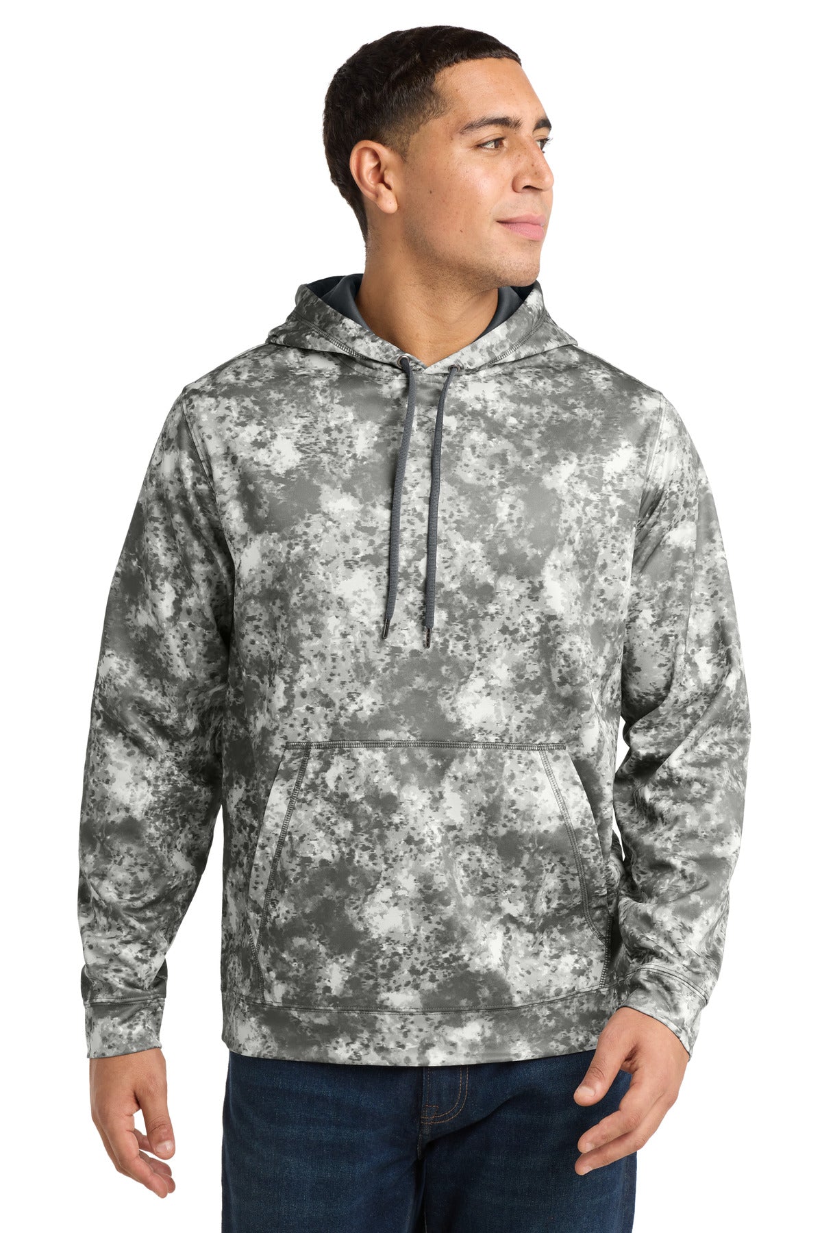 Sport-Tek Sport-Wick Mineral Freeze Fleece Hooded Pullover - Dark Smoke Grey