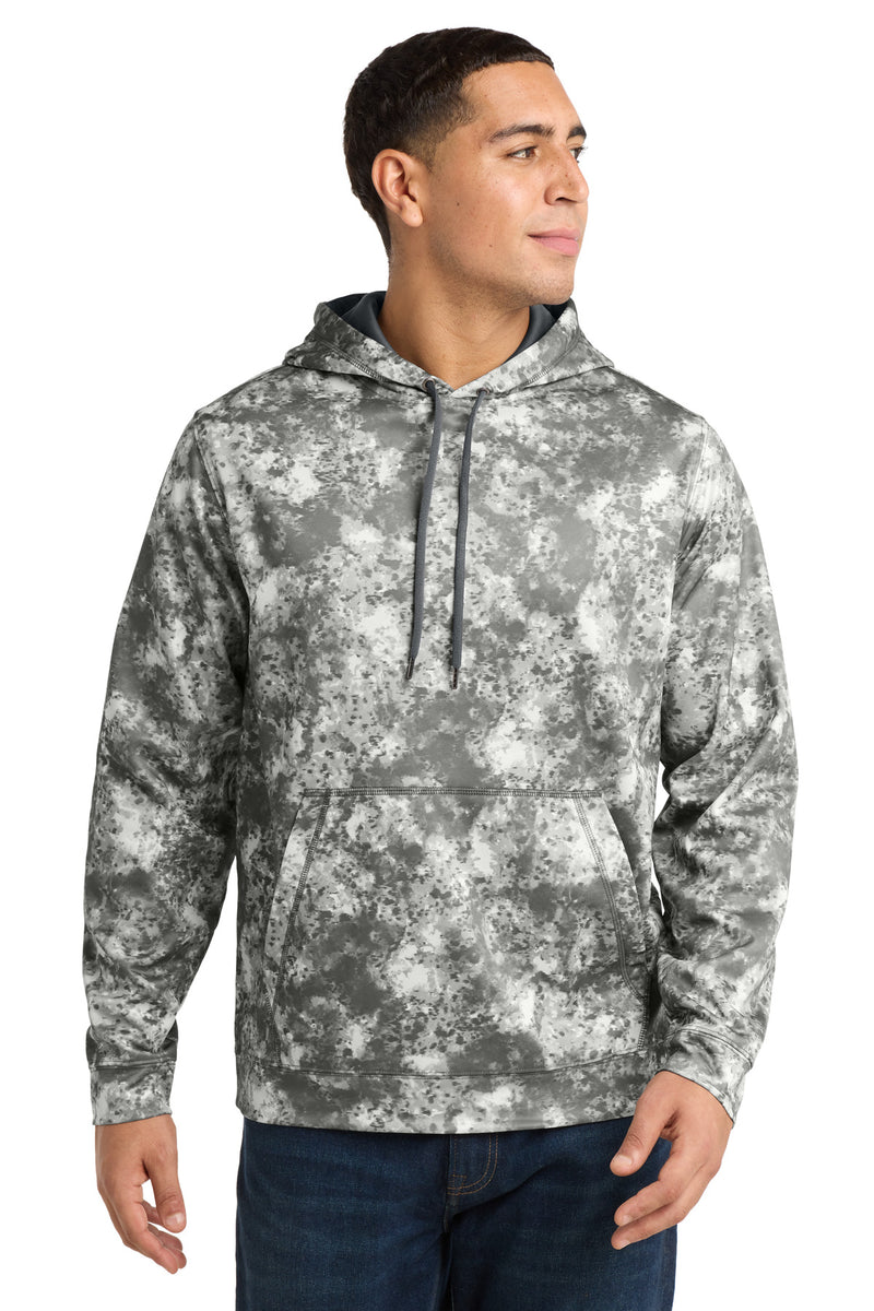 Sport-Tek Sport-Wick Mineral Freeze Fleece Hooded Pullover - Dark Smoke Grey