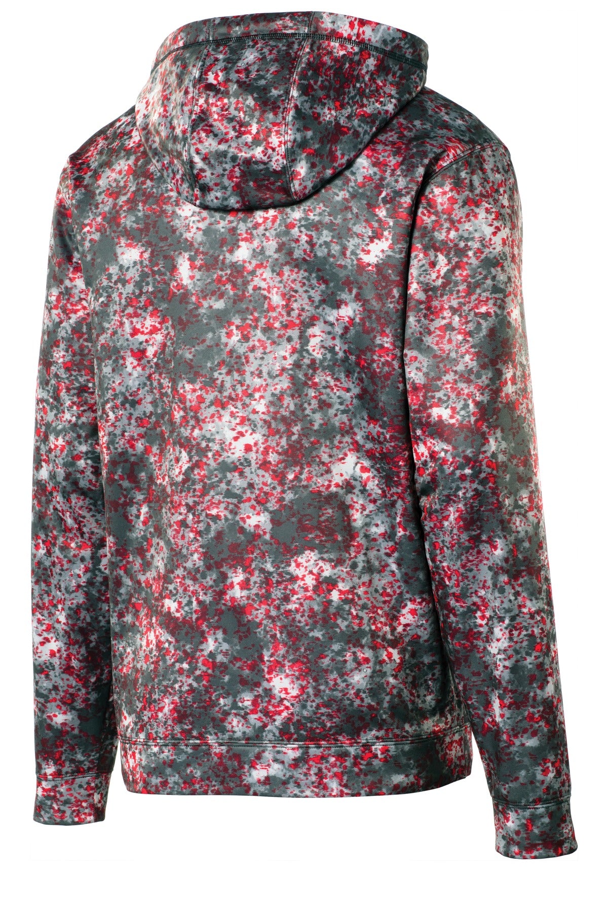Sport-Tek Sport-Wick Mineral Freeze Fleece Hooded Pullover - Deep Red