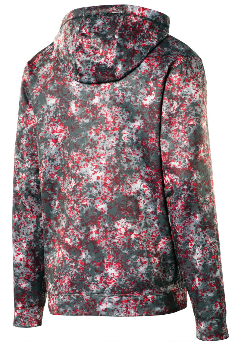 Sport-Tek Sport-Wick Mineral Freeze Fleece Hooded Pullover - Deep Red