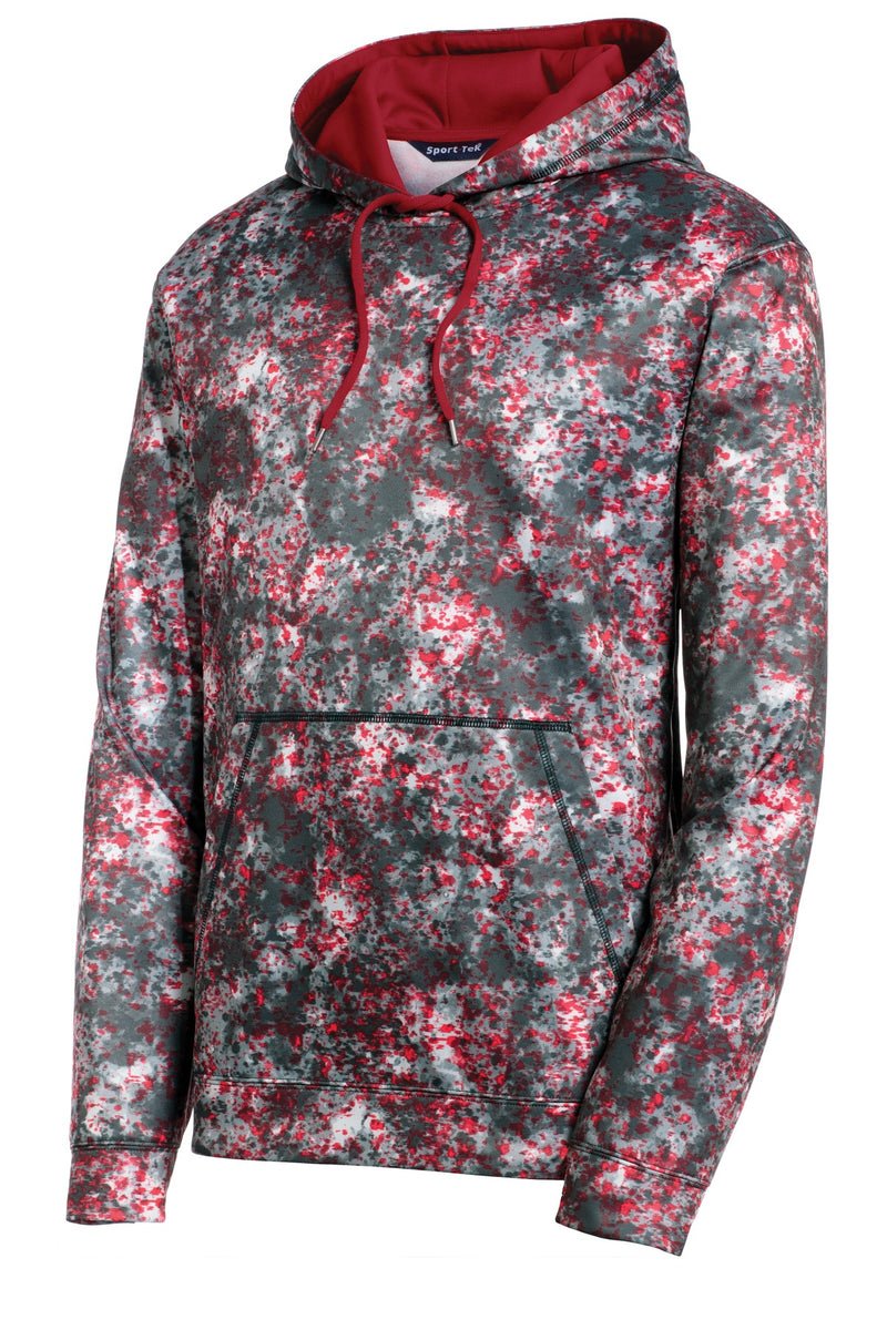 Sport-Tek Sport-Wick Mineral Freeze Fleece Hooded Pullover - Deep Red