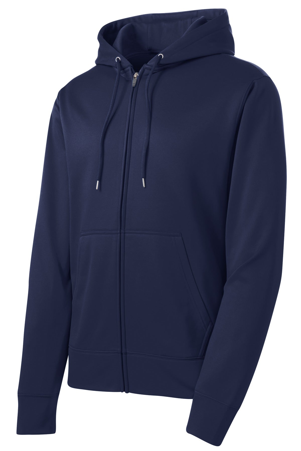 Sport-Tek Sport-Wick Fleece Full-Zip Hooded Jacket - Navy