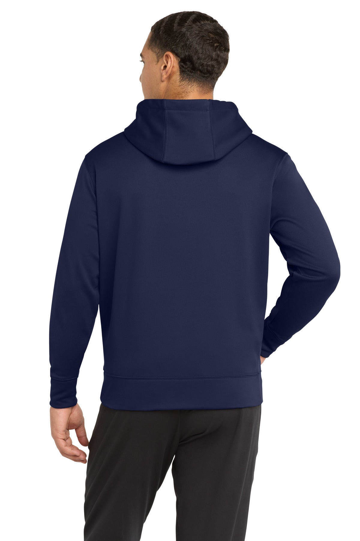 Sport-Tek Sport-Wick Fleece Full-Zip Hooded Jacket - Navy