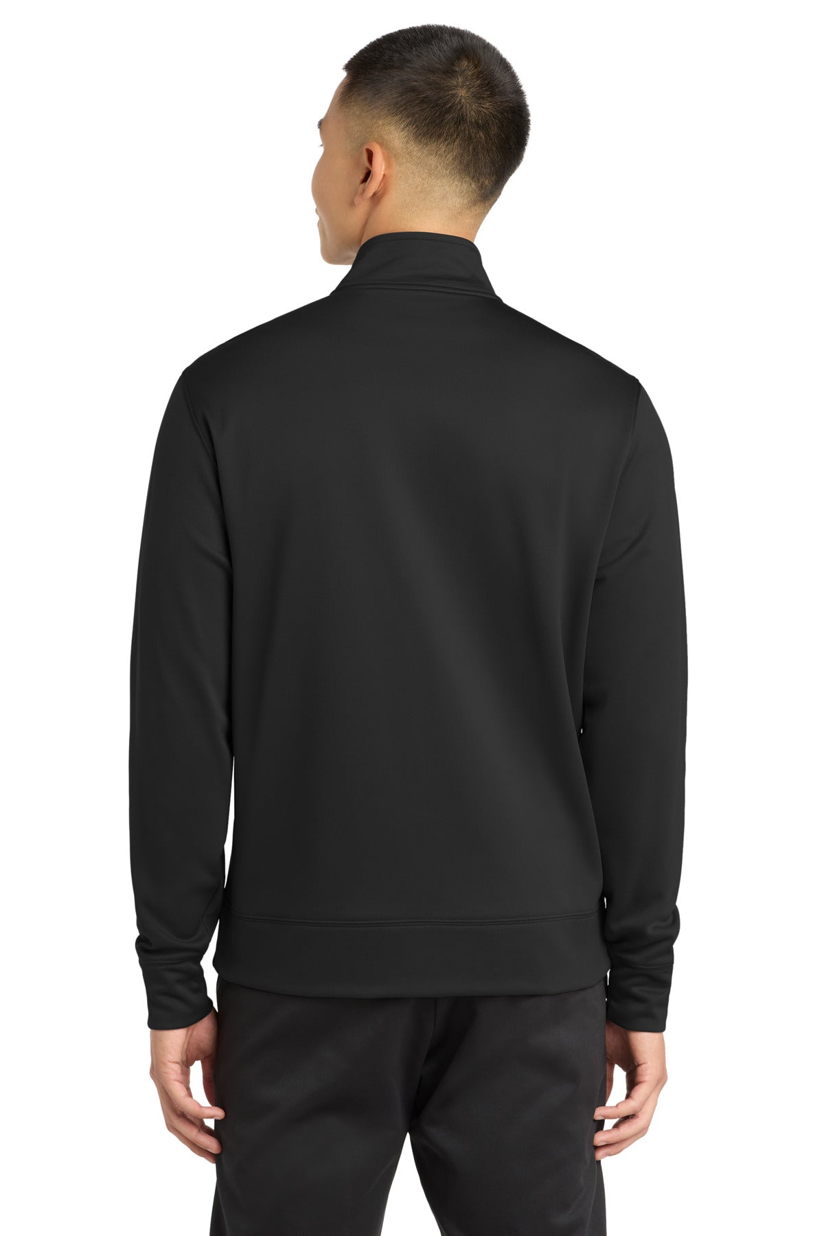 Sport-Tek Sport-Wick Fleece Full-Zip Jacket - Black