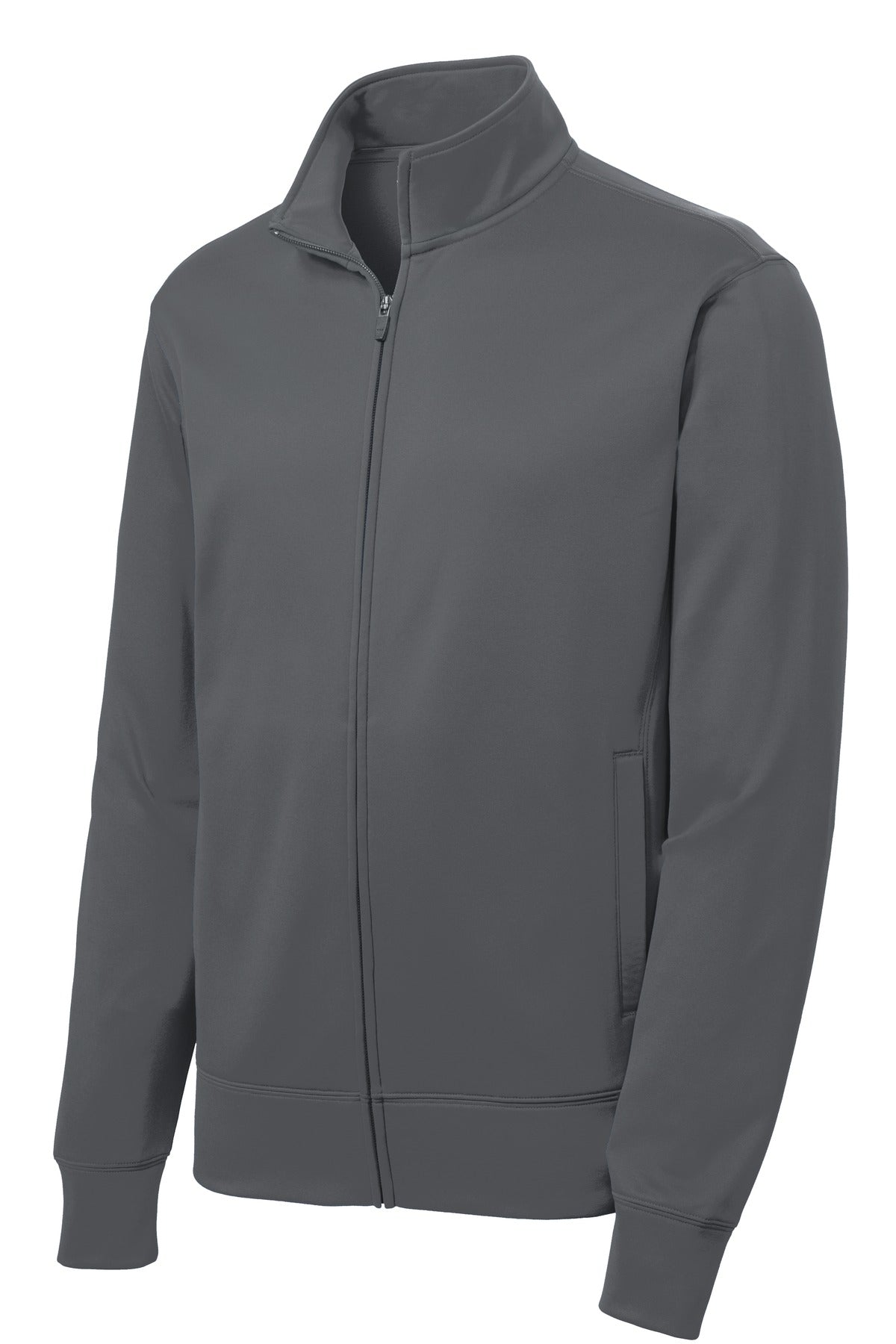 Sport-Tek Sport-Wick Fleece Full-Zip Jacket - Dark Smoke Grey