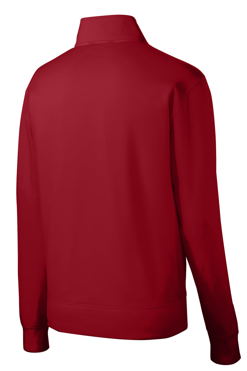 Sport-Tek Sport-Wick Fleece Full-Zip Jacket - Deep Red