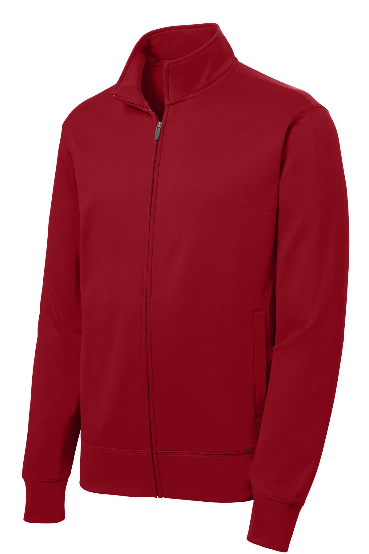 Sport-Tek Sport-Wick Fleece Full-Zip Jacket - Deep Red
