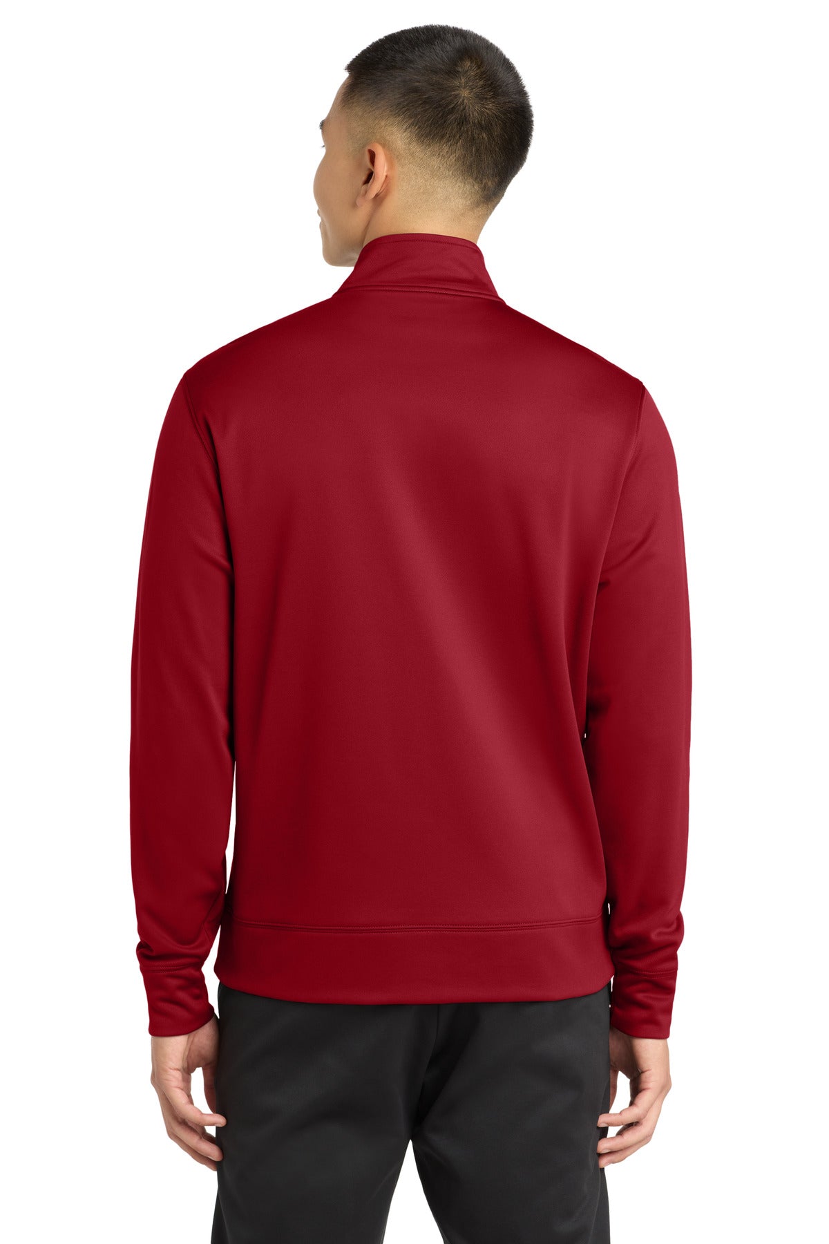 Sport-Tek Sport-Wick Fleece Full-Zip Jacket - Deep Red