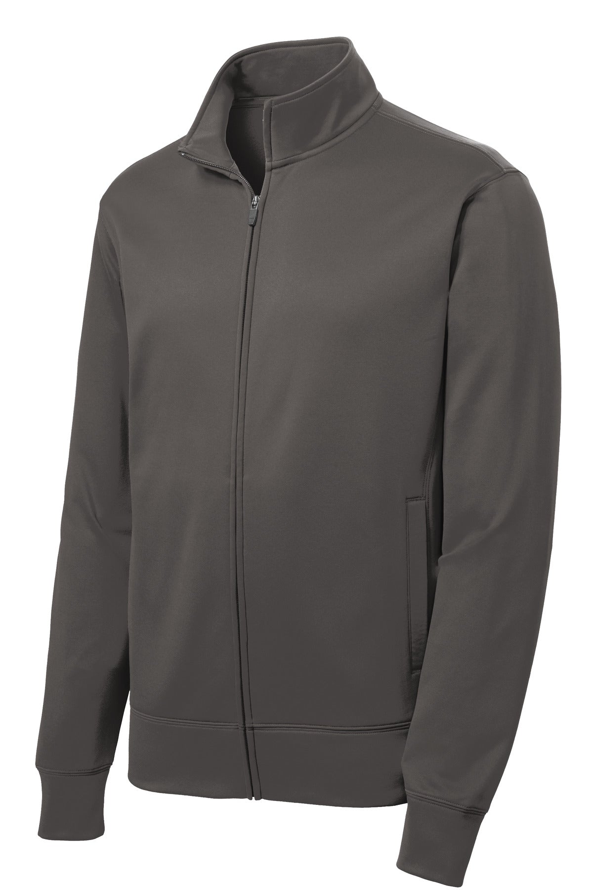 Sport-Tek Sport-Wick Fleece Full-Zip Jacket - Iron Grey