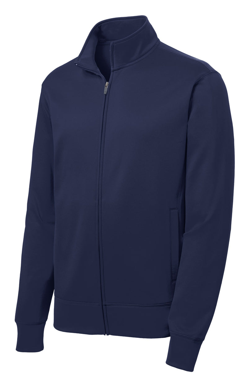 Sport-Tek Sport-Wick Fleece Full-Zip Jacket - Navy