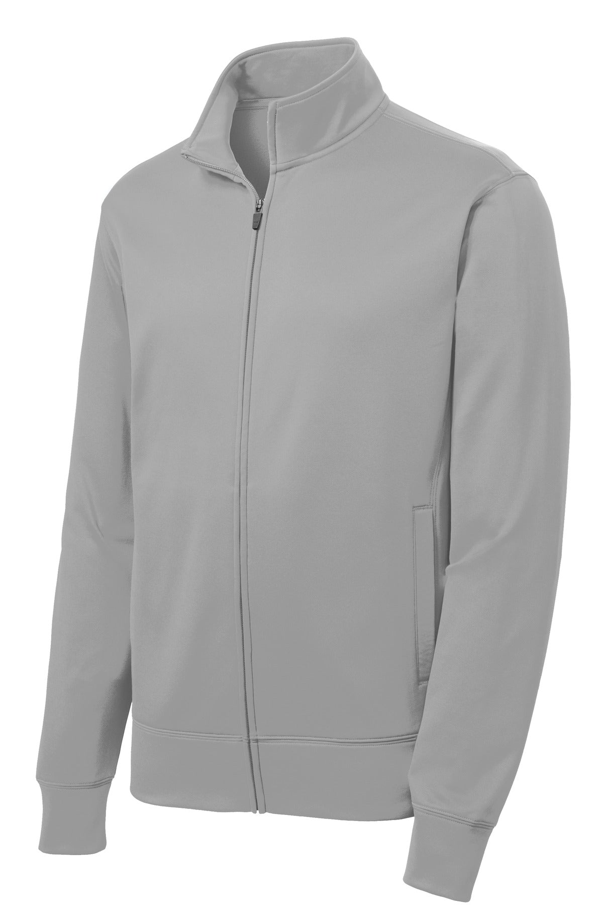 Sport-Tek Sport-Wick Fleece Full-Zip Jacket - Silver