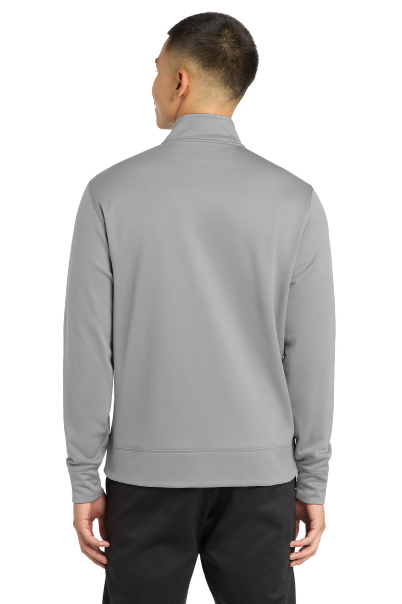 Sport-Tek Sport-Wick Fleece Full-Zip Jacket - Silver