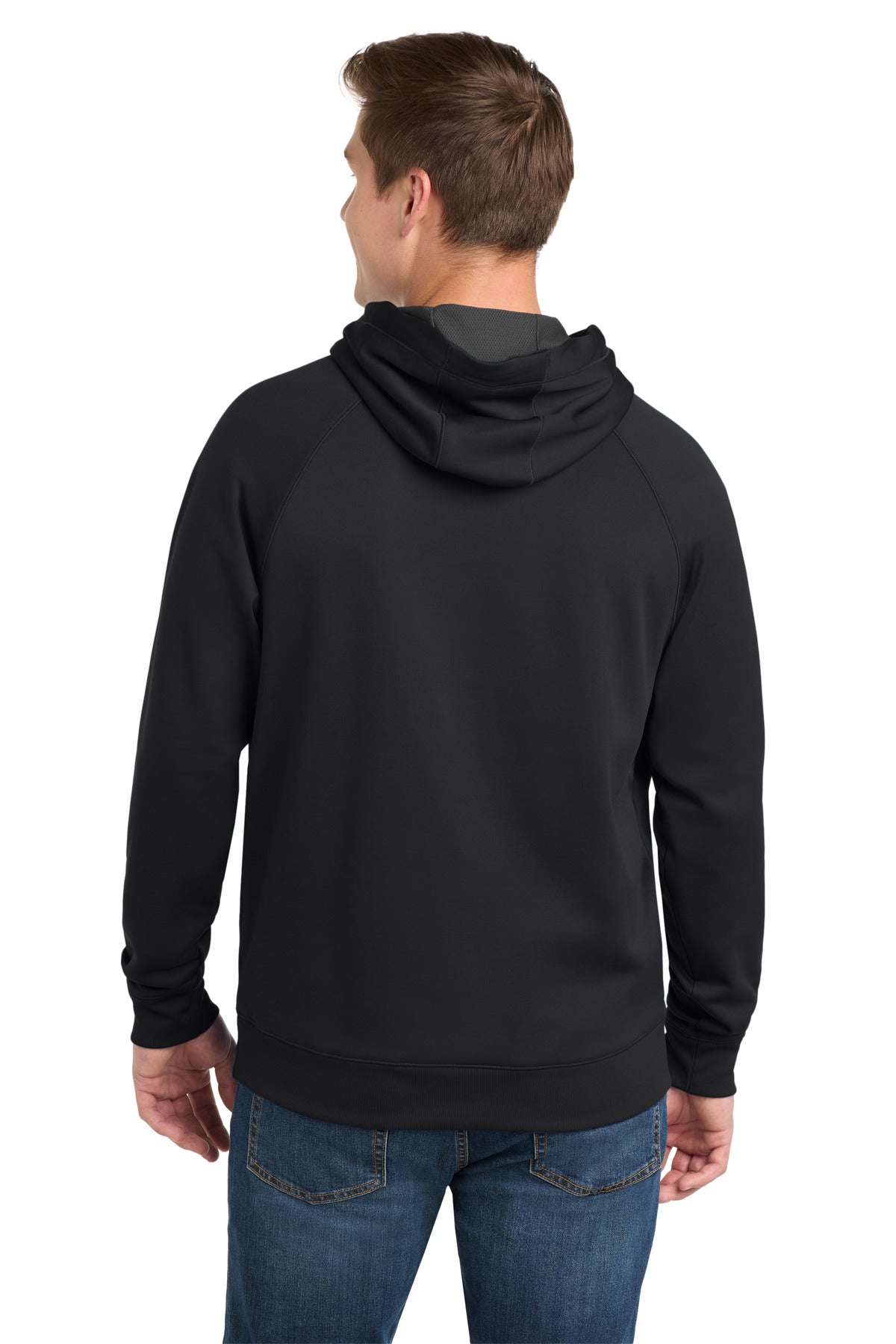 Sport-Tek Tech Fleece Hooded Sweatshirt - Black