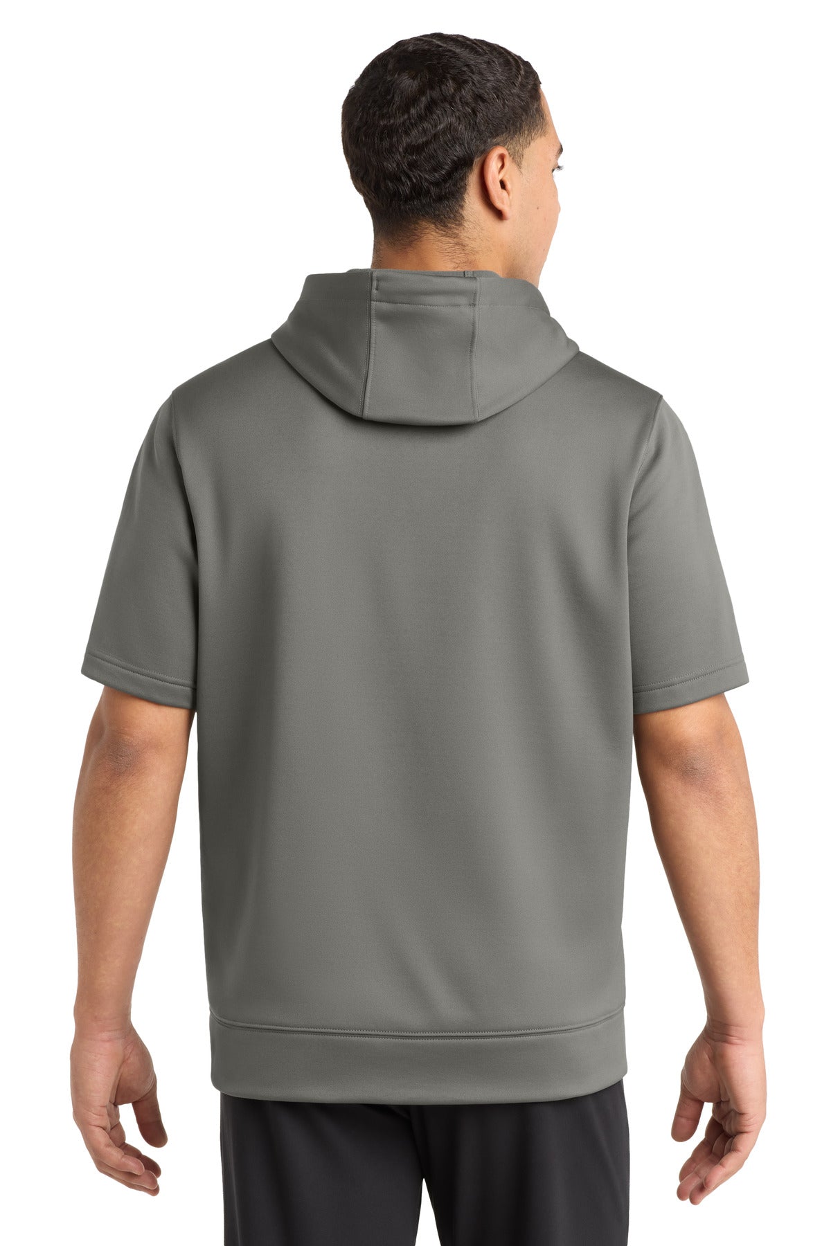 Sport-Tek  Sport-Wick  Fleece Short Sleeve Hooded Pullover - Dark Smoke Grey