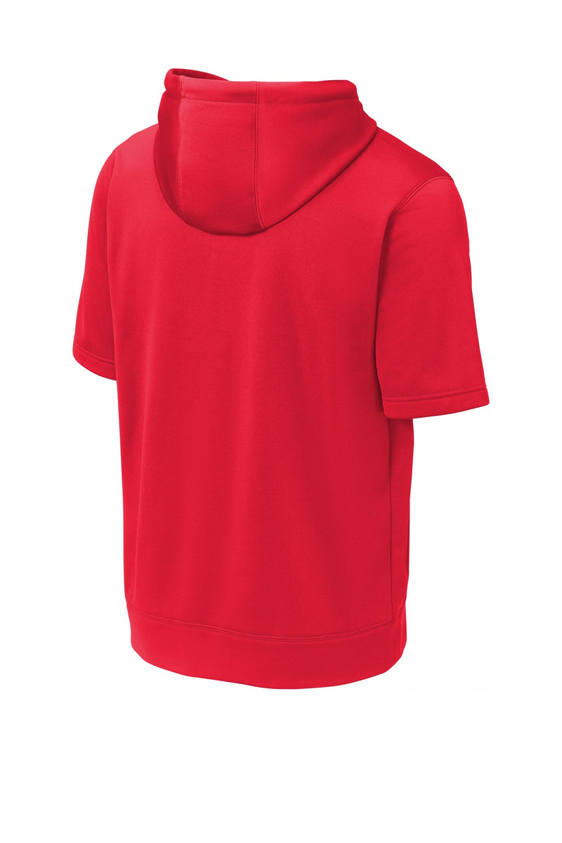 Sport-Tek  Sport-Wick  Fleece Short Sleeve Hooded Pullover - Deep Red