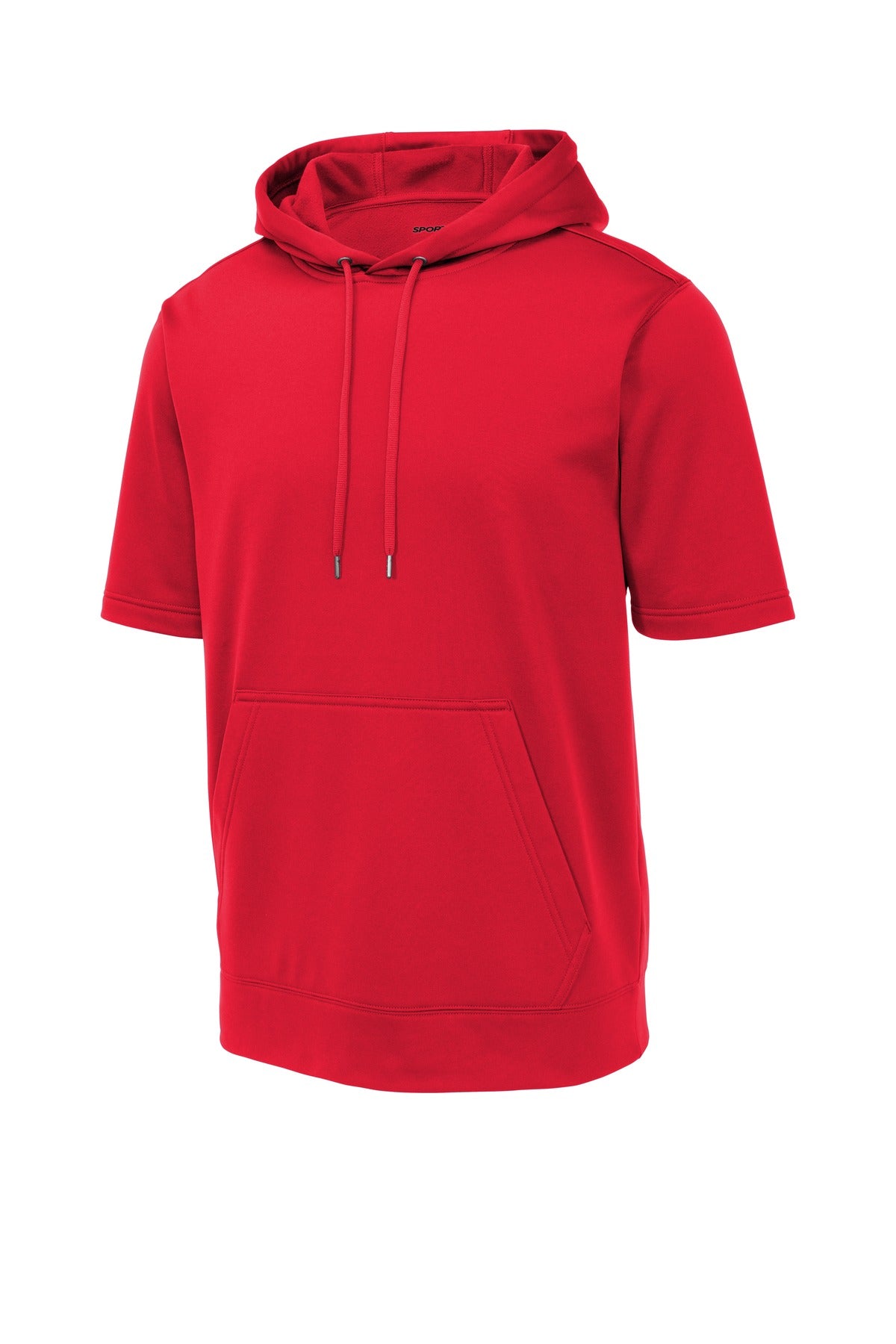 Sport-Tek  Sport-Wick  Fleece Short Sleeve Hooded Pullover - Deep Red