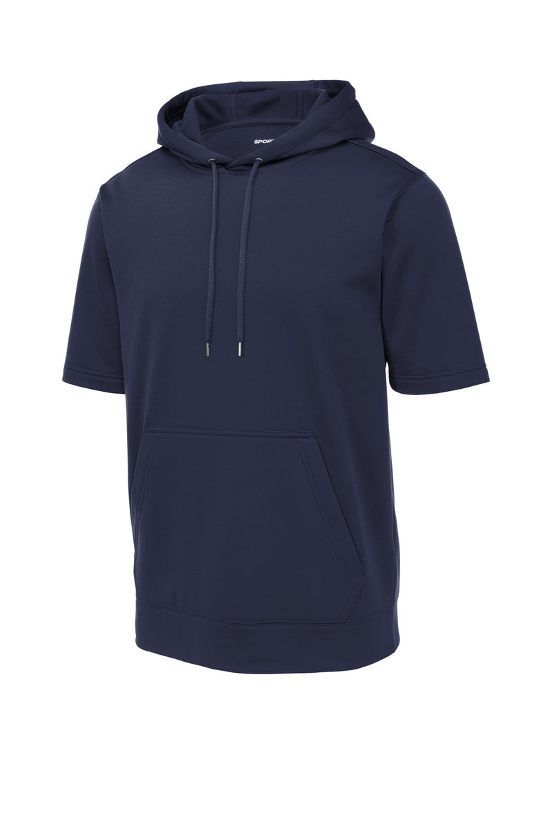 Sport-Tek  Sport-Wick  Fleece Short Sleeve Hooded Pullover - Navy