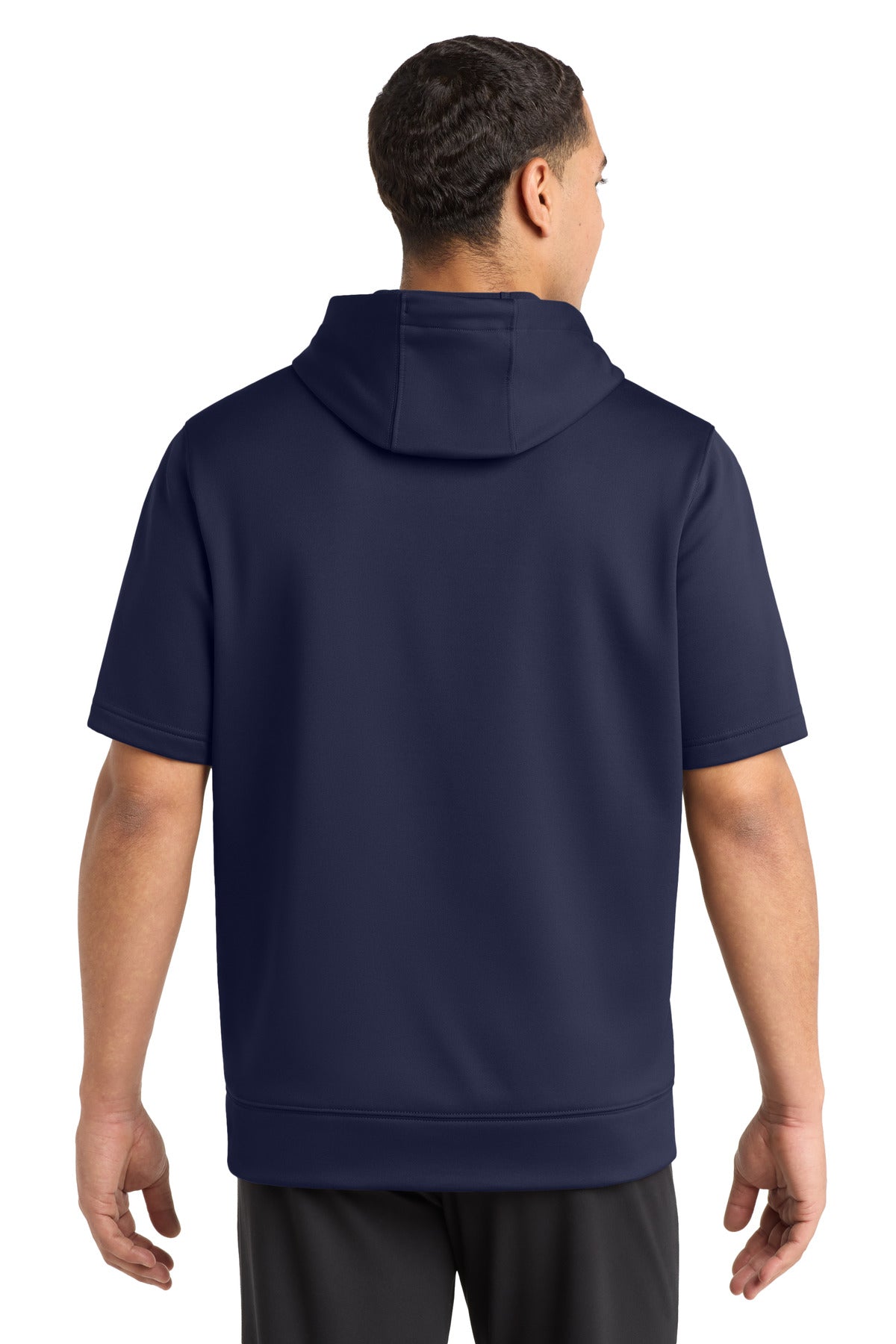 Sport-Tek  Sport-Wick  Fleece Short Sleeve Hooded Pullover - Navy