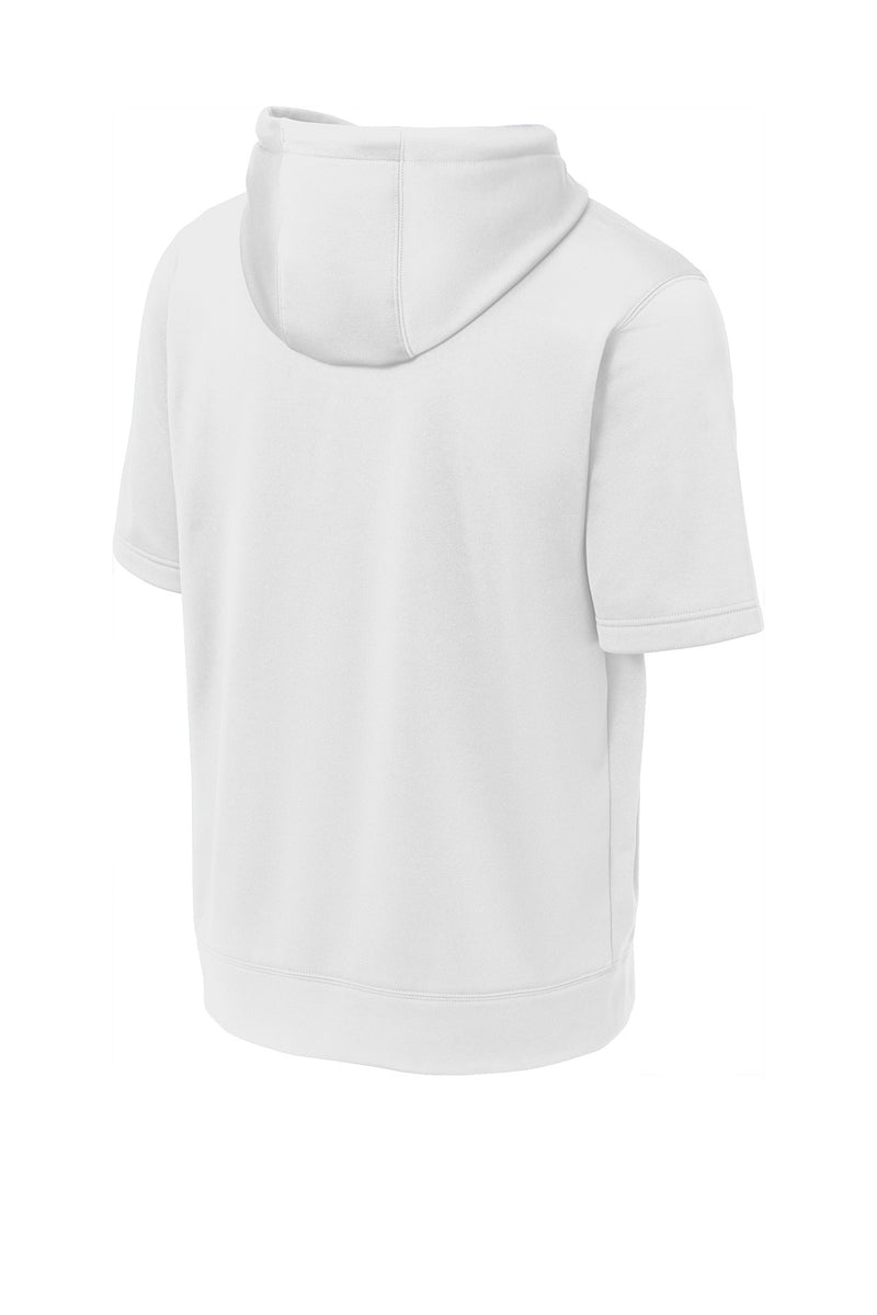 Sport-Tek  Sport-Wick  Fleece Short Sleeve Hooded Pullover - White