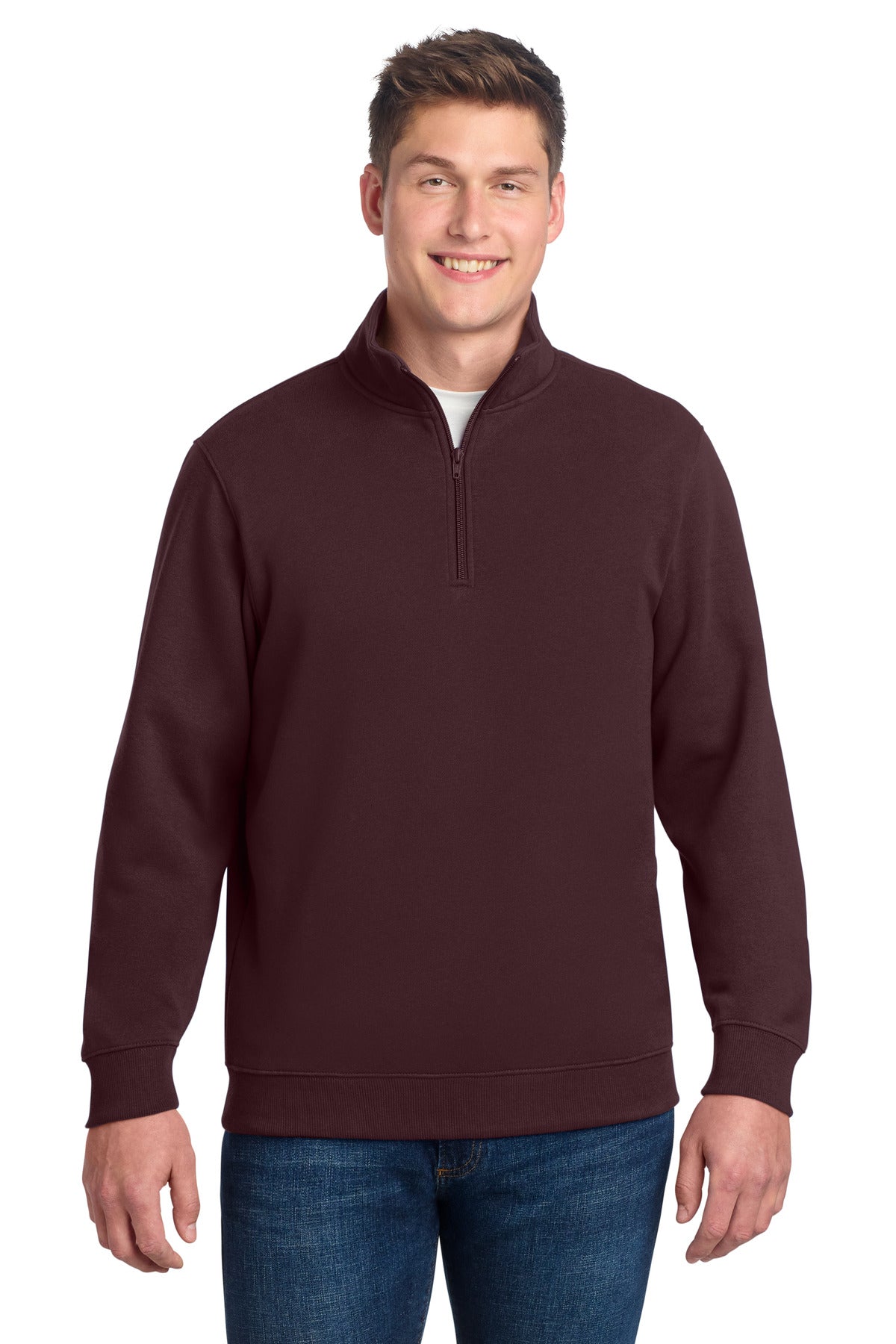 Sport-Tek 1/4-Zip Sweatshirt - Maroon