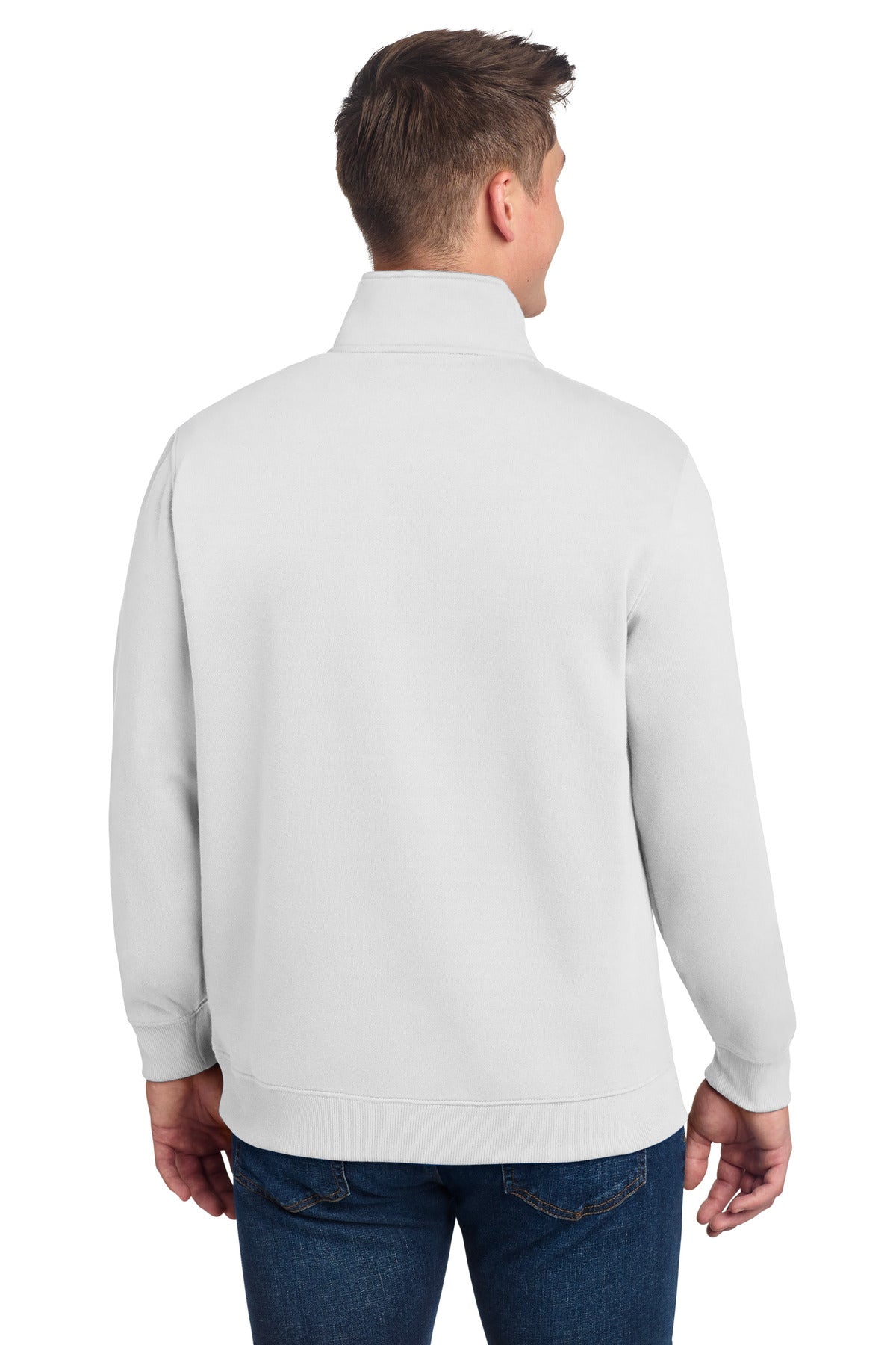 Sport-Tek 1/4-Zip Sweatshirt - White